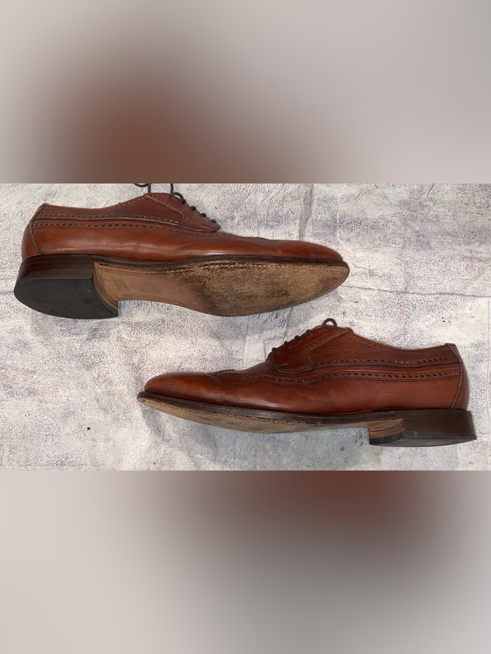 Loake Derby Oxfords Long Wing Brogues Leather Dress Shoes Work Office 13 England - Picture 2 of 8